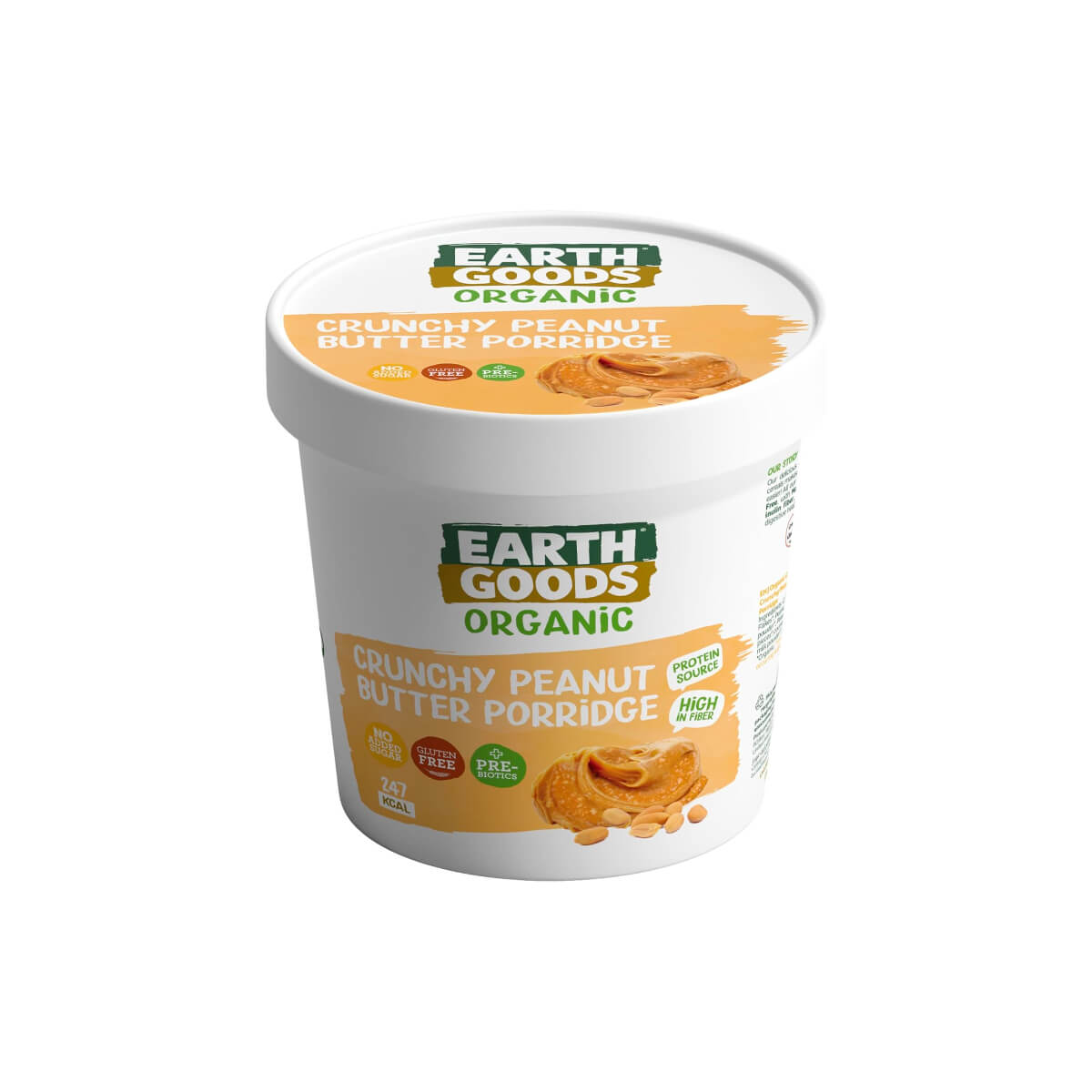 Earth Goods Organic Crunchy Peanut Butter Porridge 60g
