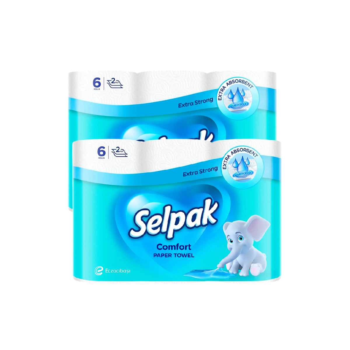 Selpak Comfort Paper Towel 2Ply 12 Rolls