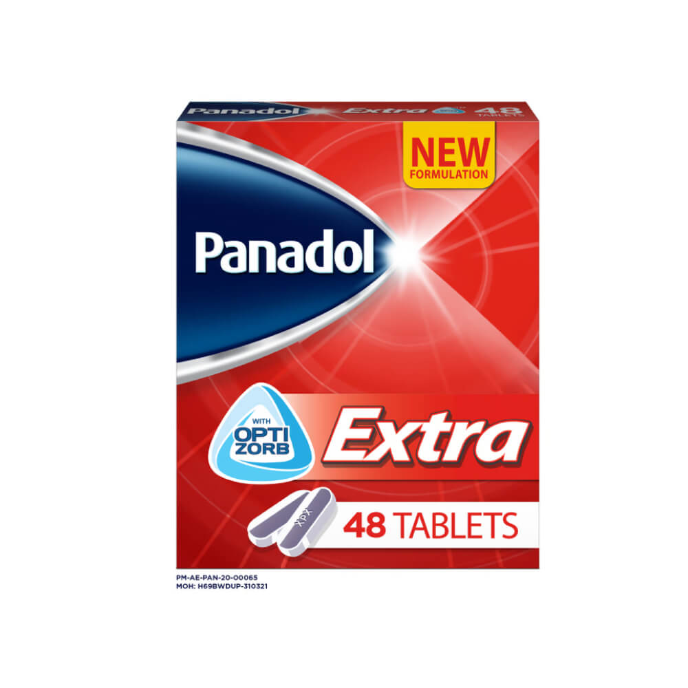 Panadol Extra Effective Pain Relief WIth Opti Zorb 48 Tablets