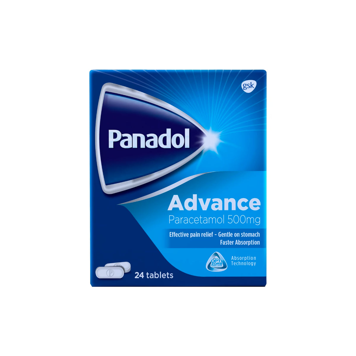 Panadol Advance Extra Pain Relief Paracetamol 500 mg 24 Tablets