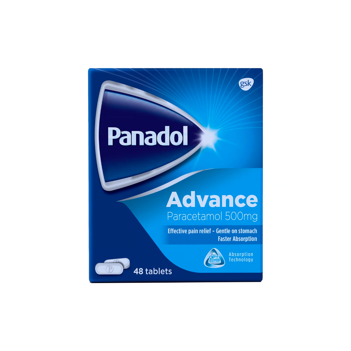 Panadol Advance Extra Pain Relief Paracetamol 500 mg 48 Tablets