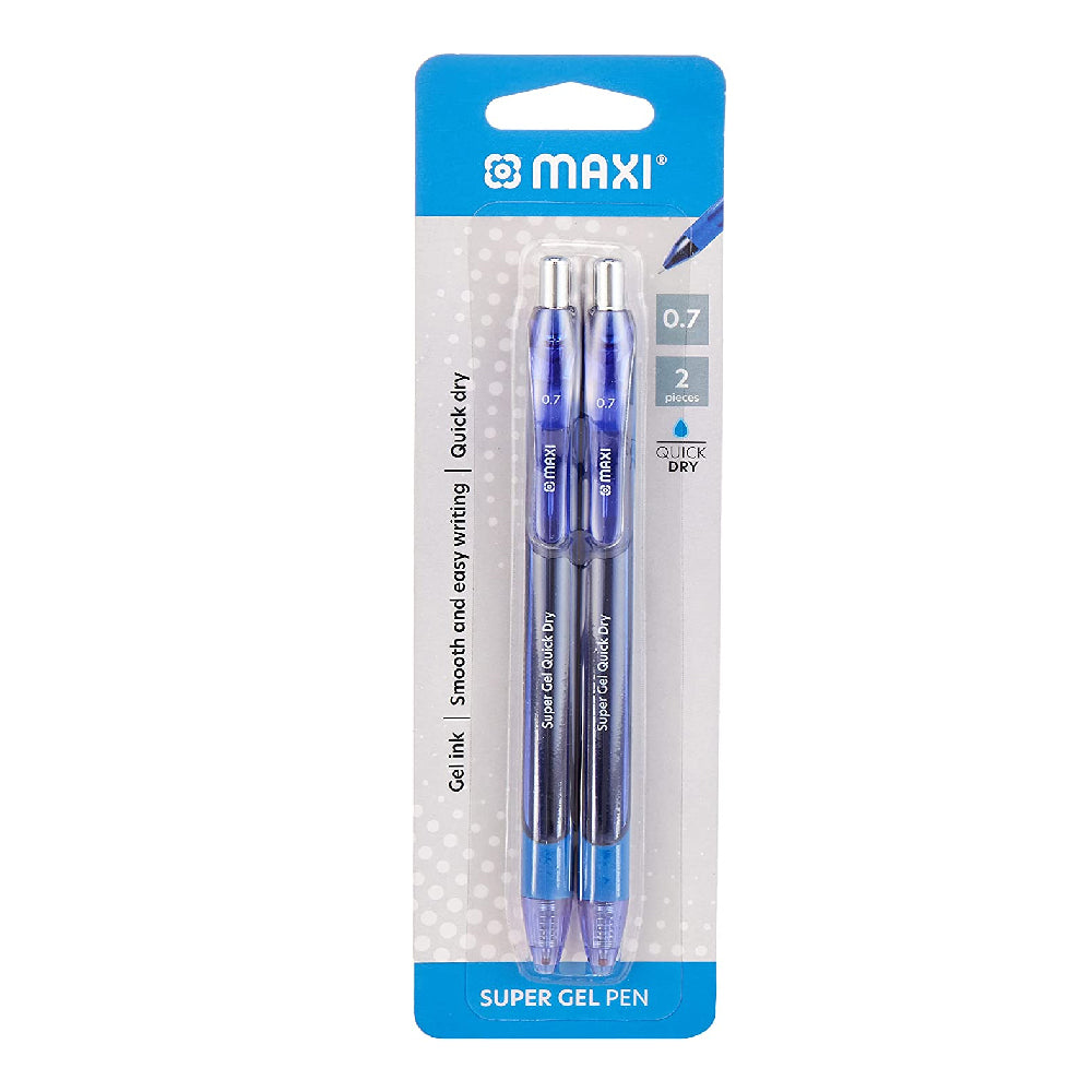Maxi Gel Pen 0.7Mm Blister Of 2Pc Asst