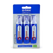 Maxi Correction Pen Metal Tip 12Ml 3Pieces