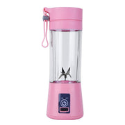 Home Pro 6 Leaf Blades Portable Usb Blender Pink
