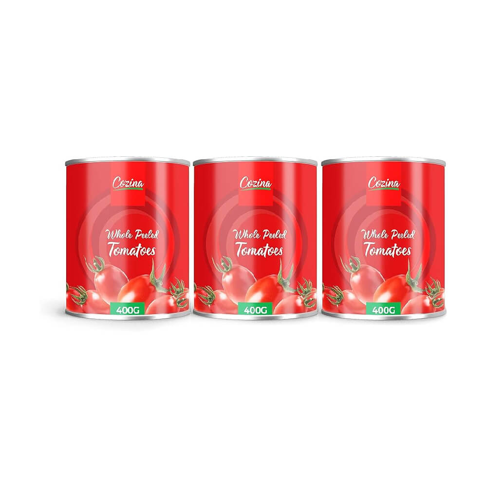 Cozina Whole Peeled Tomatoes 3x400gm