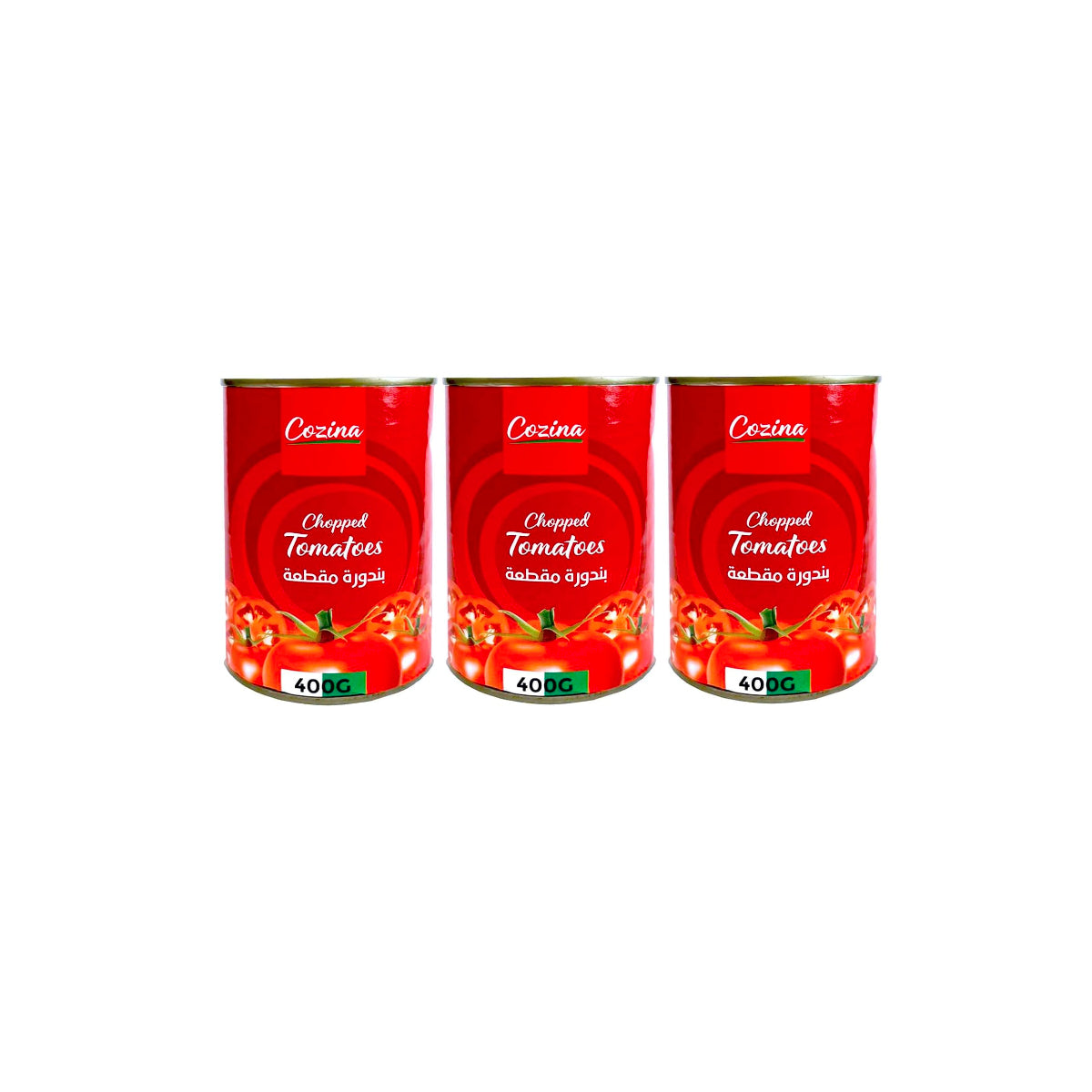 Cozina Chopped Diced Tomatoes 3x400gm