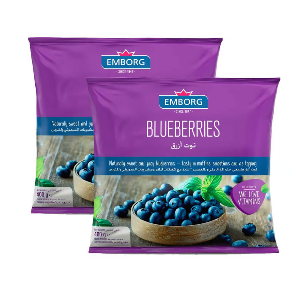 Emborg Frozen Blueberries 2x400Gm