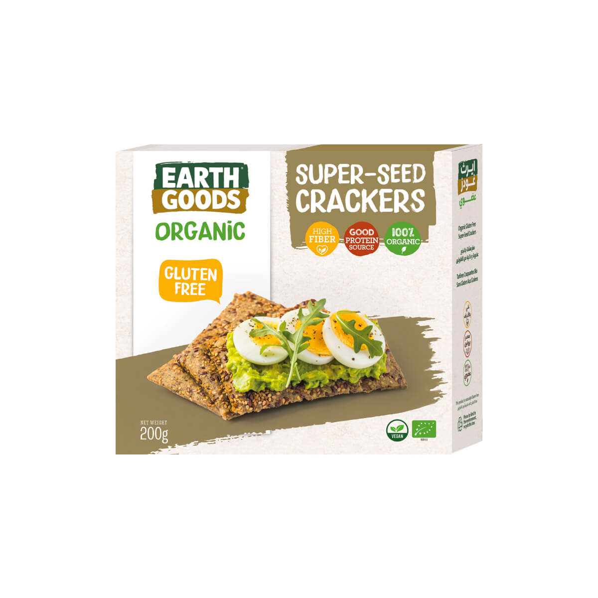Earth Goods Organic Seeds Crackers 200g
