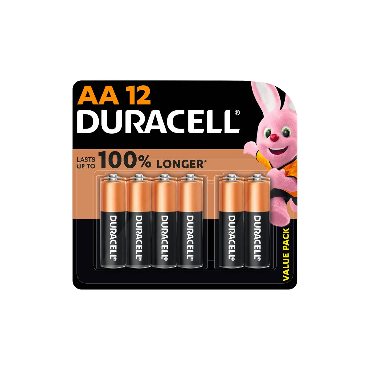 Duracell AA 12 1.5V Alkaline Batteries 12 Pieces