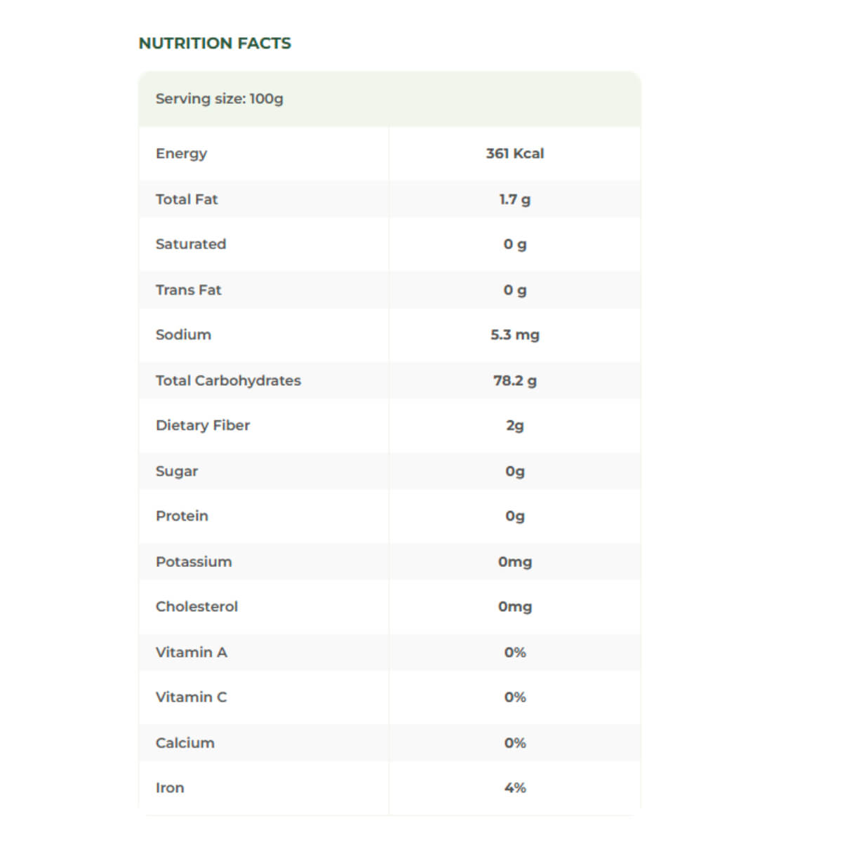 Earth Goods Organic Unsalted Brown Rice Cake 100g