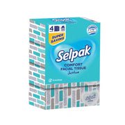 Selpak Comfort Facial Tissue 2ply 4x150s