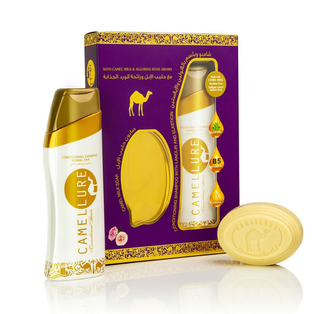 Camellure Conditioning Shampoo 200ml + Camel Milk Rose Soap 125gm