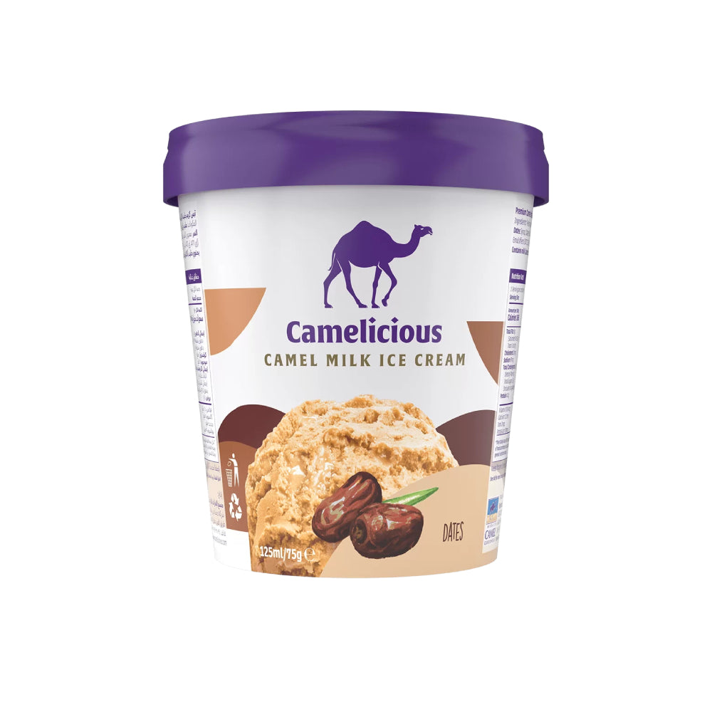 Camelicious Camel Milk Dates Ice Cream 125Ml