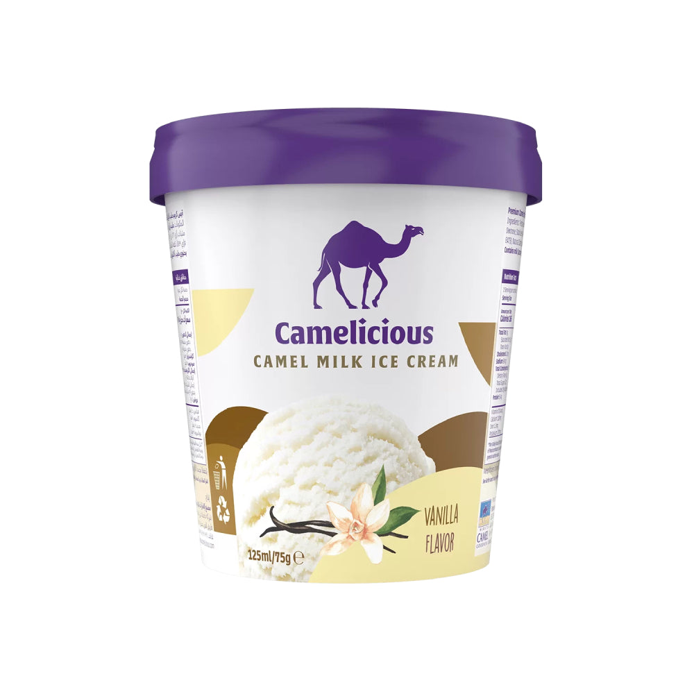 Camelicious Camel Milk Vanilla Ice Cream 125Ml
