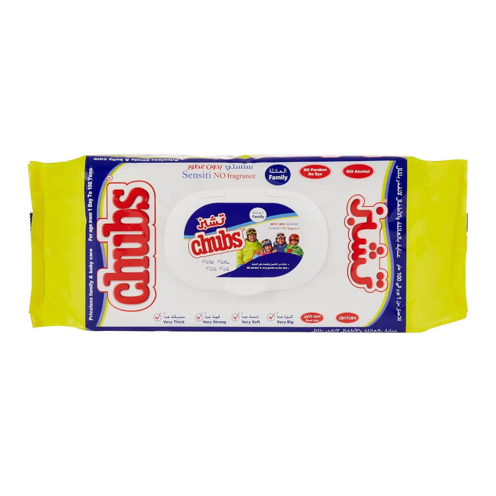 Chubs All Family Sensitive Baby Wipes 40s