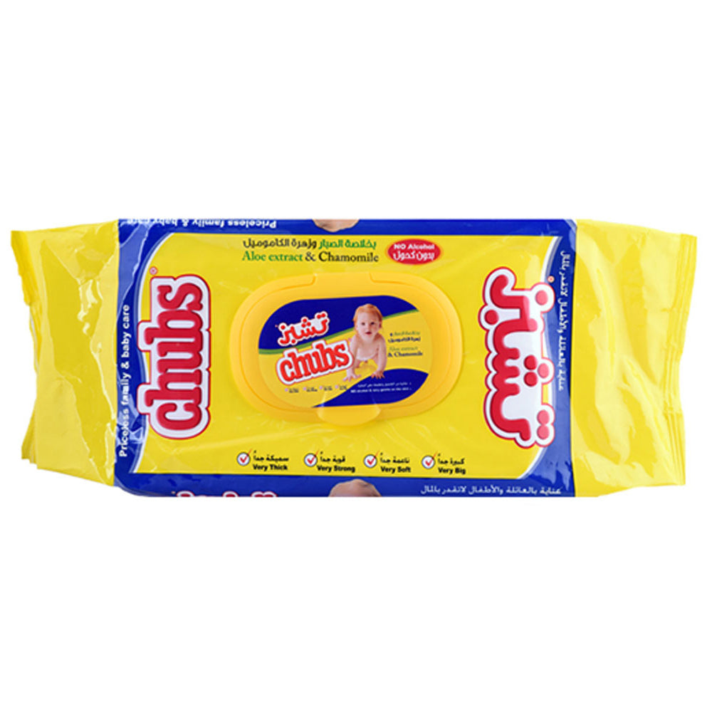 Chubs Baby Wipes Flow Pack 80's Aloe & Camomle