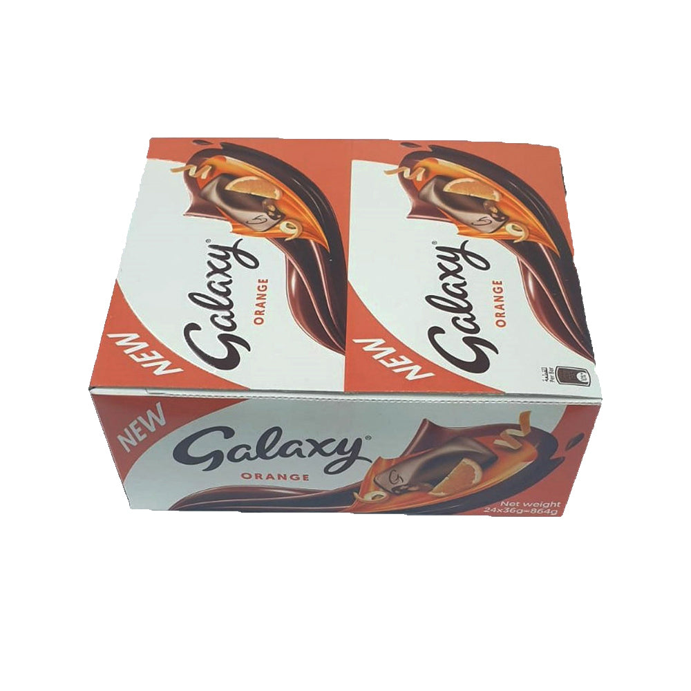 Galaxy  Chocolate Bar Milk Choco & Orange 36Gx24