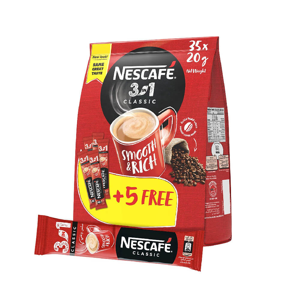 Nescafe 3In1 Instant Coffee Classic 35x20Gm
