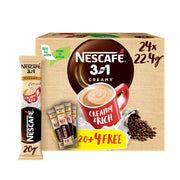 Nescafe 3in1 Instant Coffee Creamy Latte 22.4gm 20+4 Free