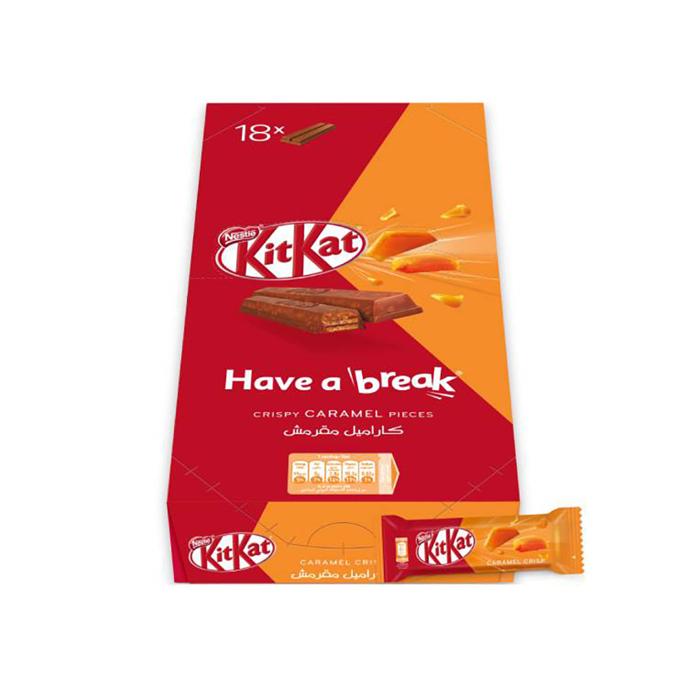 Kitkat 2F Caramel Chocolate Wafer 19.5Gx18's