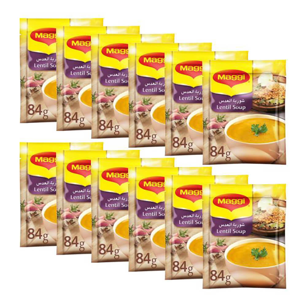 Maggi Soup Lentil 84Gx12
