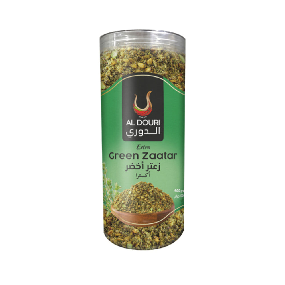 Al Douri Extra Green Zaatar Can 500gm