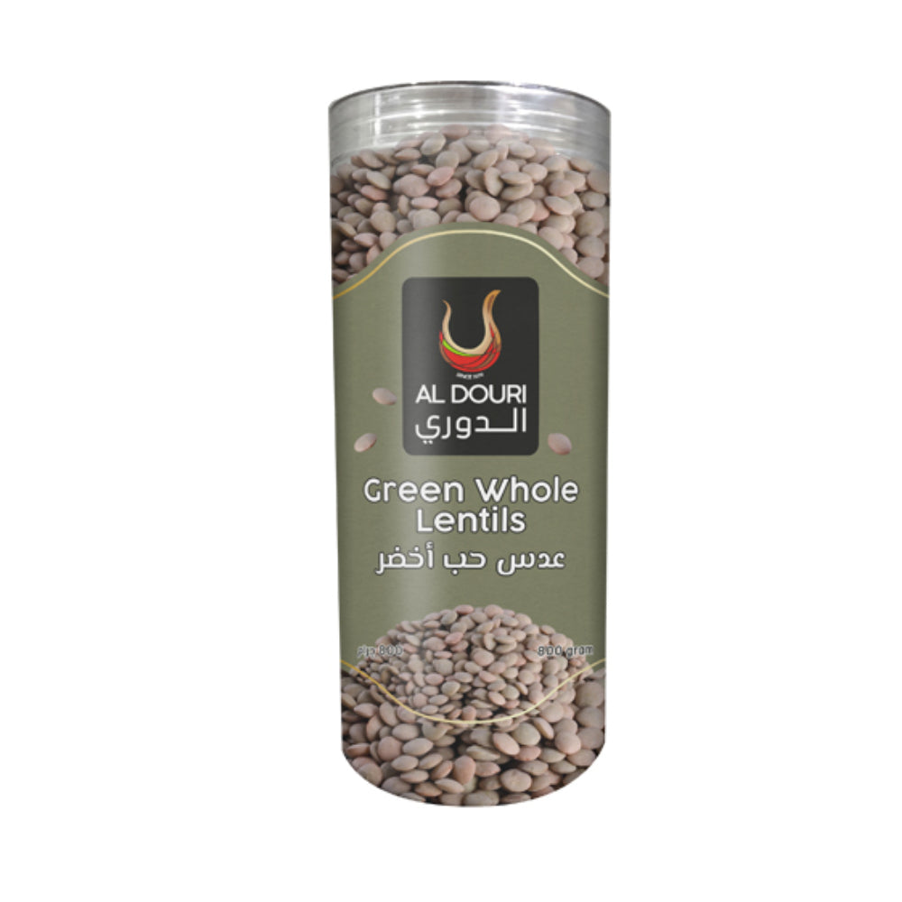 Al Douri Green Whole Lentils Can 800gm