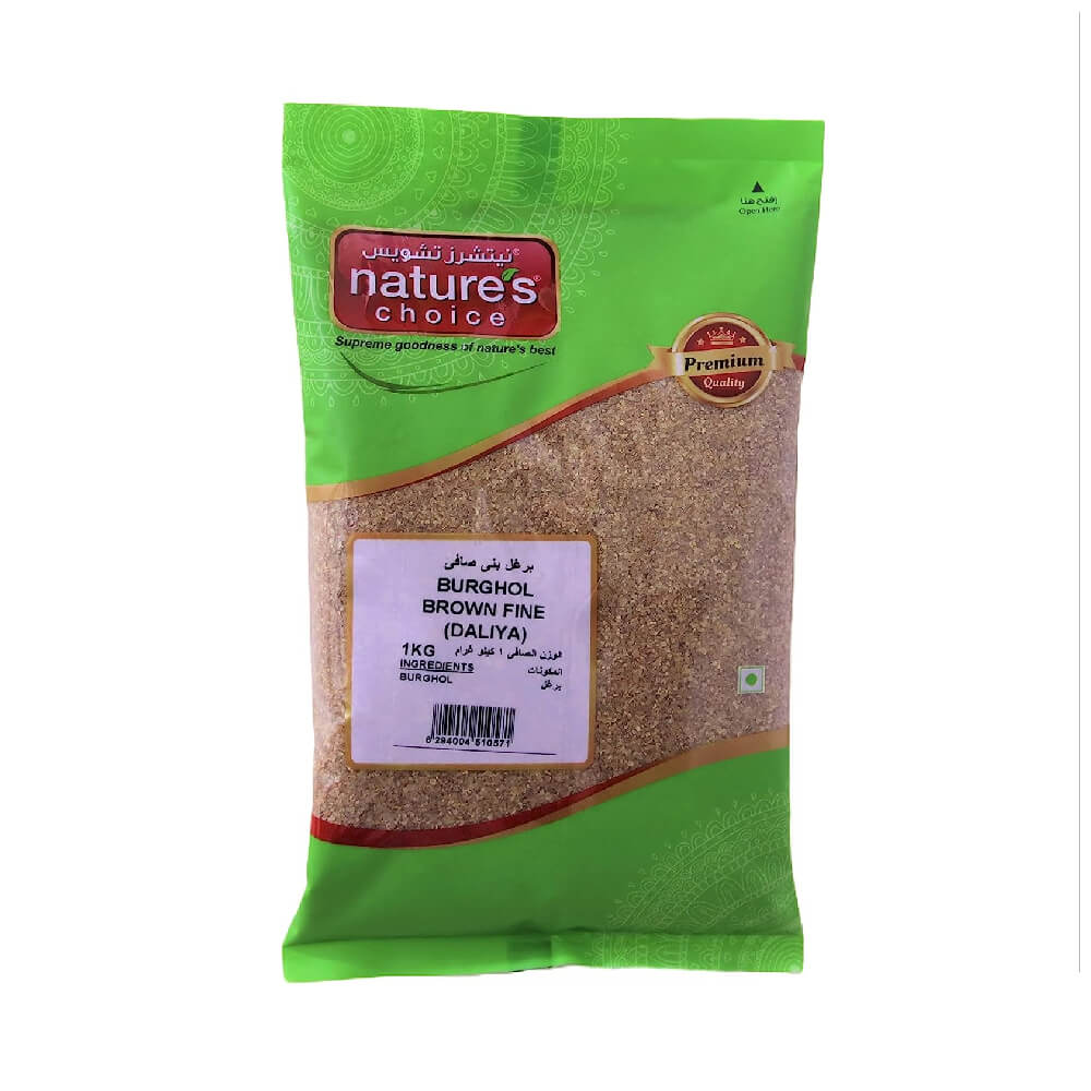 Natures Choice Burghol Brown Fine (Daliya) 1Kg