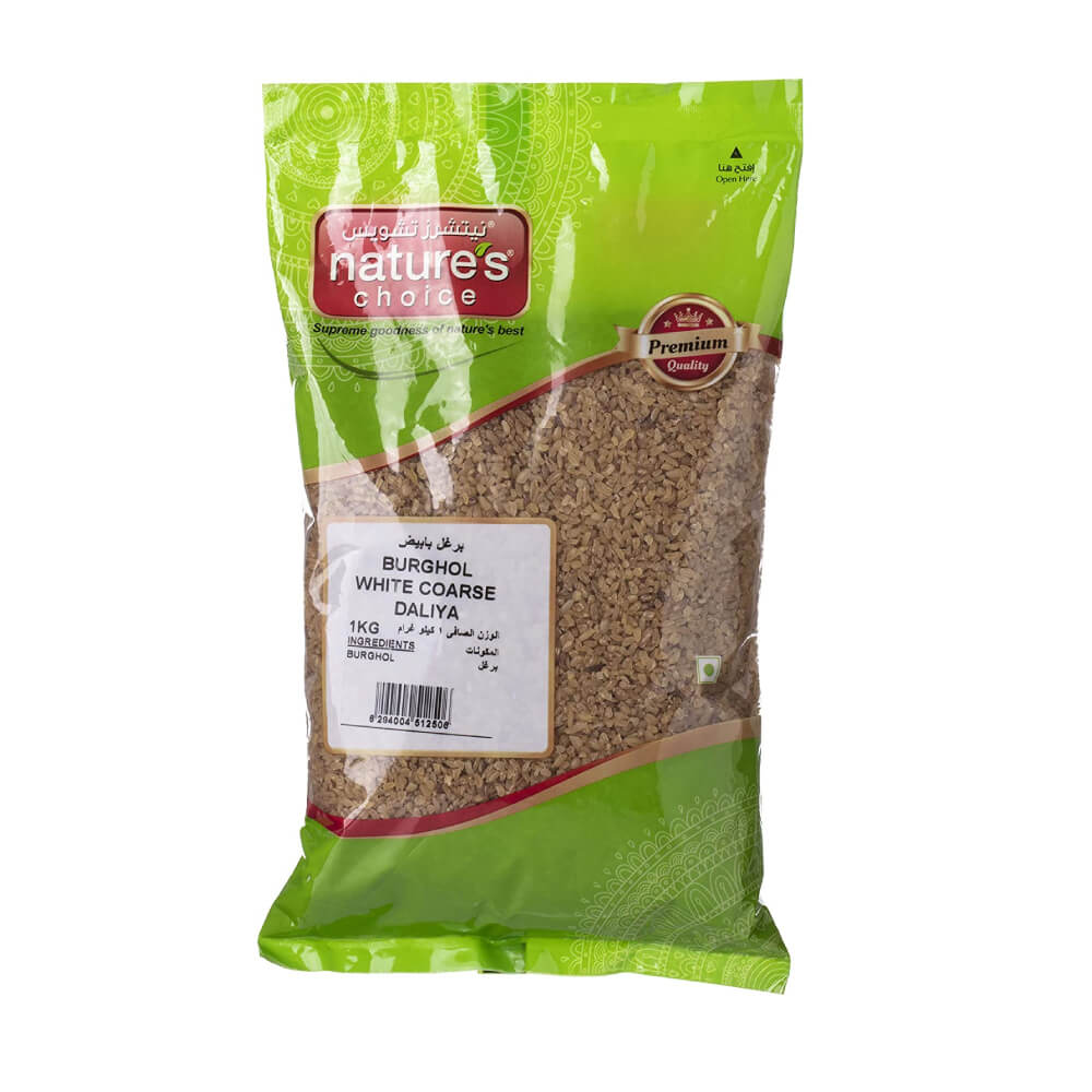 Natures Choice Burghol White Coarse (Daliya) 1Kg