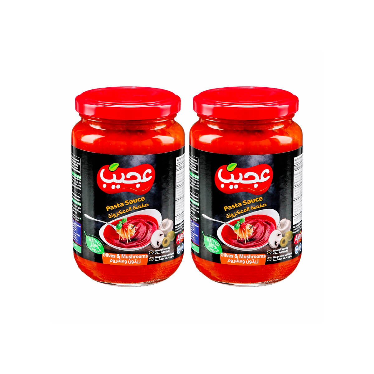 Ajeeb Olive & Mushroom Pasta Sauce 2x360g