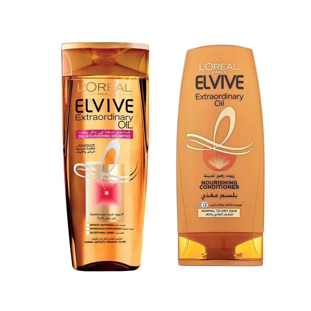 L'oreal Elvive Extraordinary Oil For Dry Hair Shampoo+Conditioner 400ml
