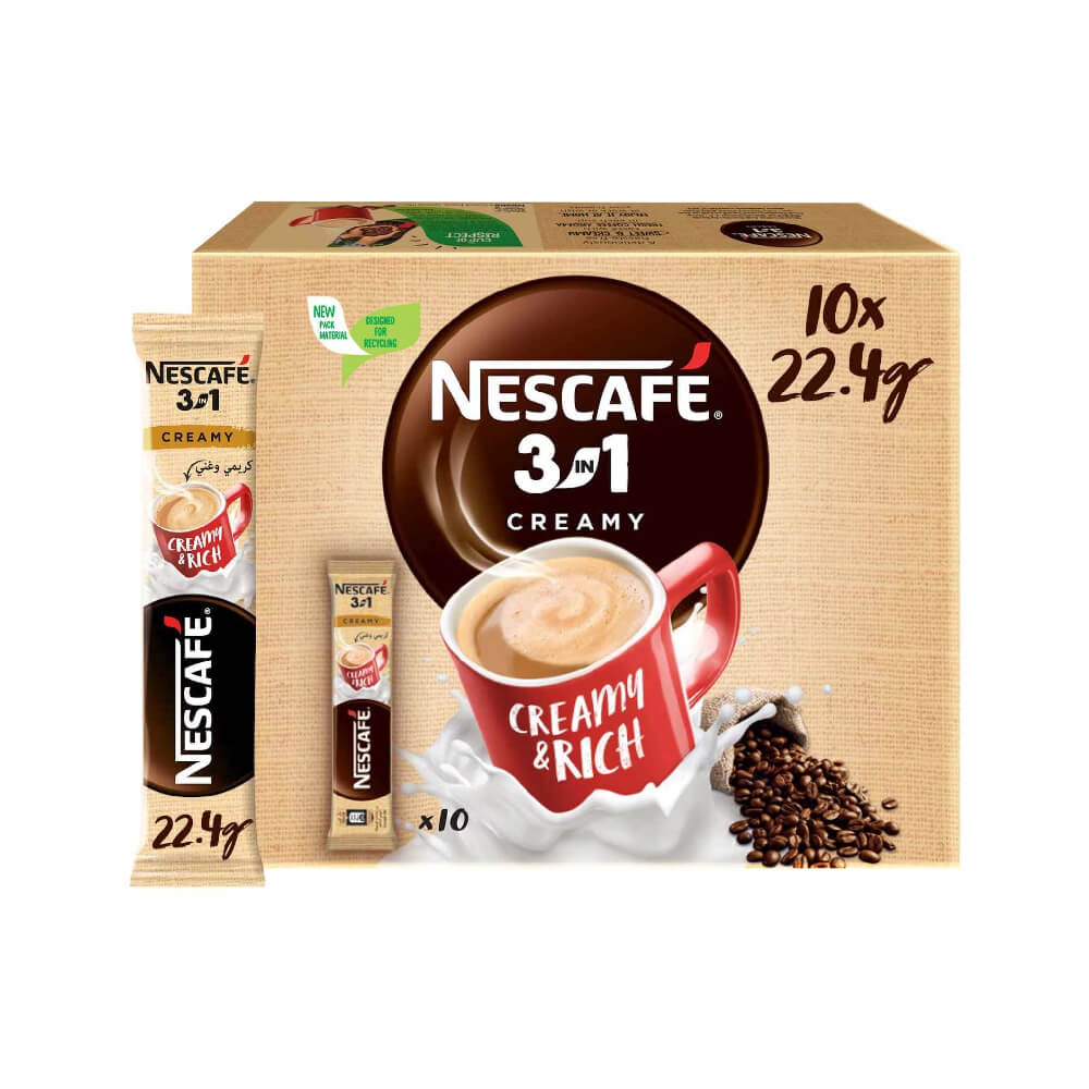 Nescafe 3in1 Instant Coffee Creamy Latte 10x22.4gm