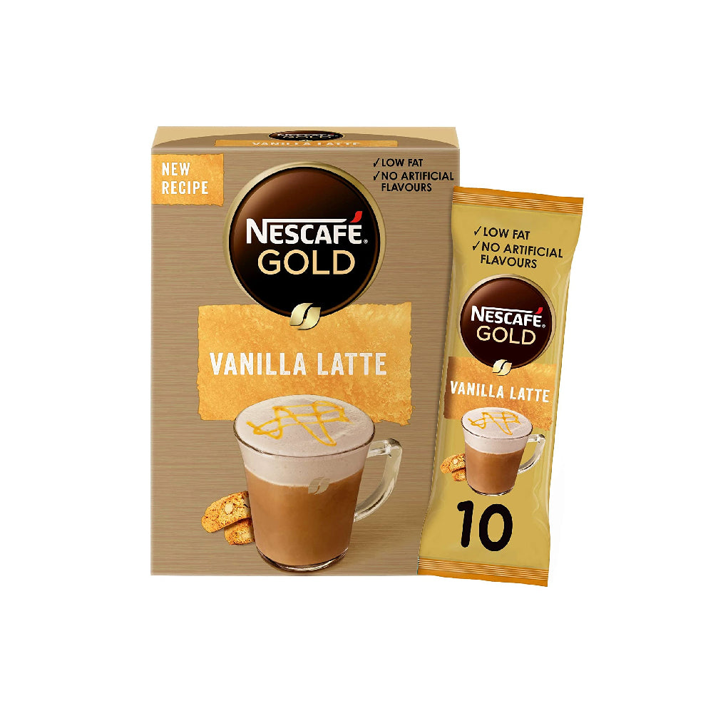 Nescafe Gold Capp Vanilla Latte Coffee 18.5Gx10s
