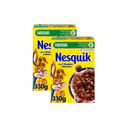 Nestle Nesquik Chocolate Breakfast Cereal 2x330g