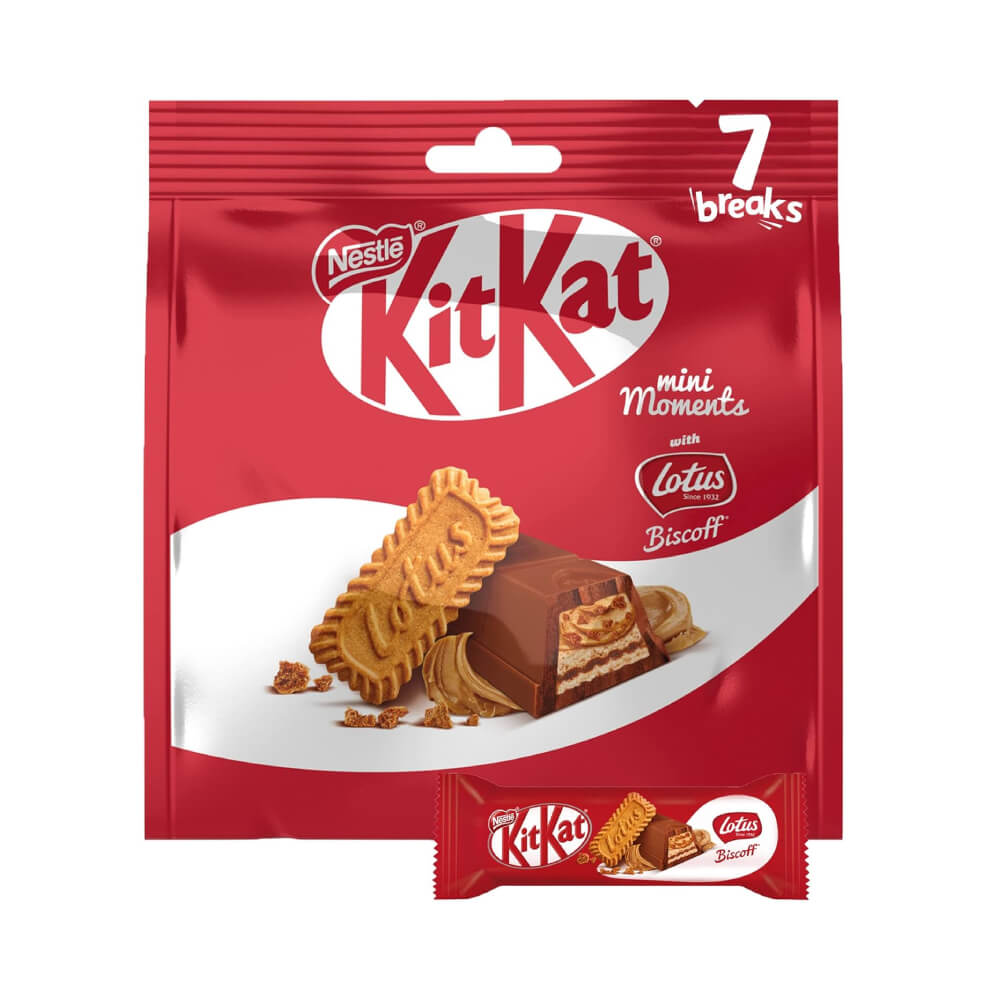 Kitkat Mini Moments Chocolate With Lotus 116.2gm