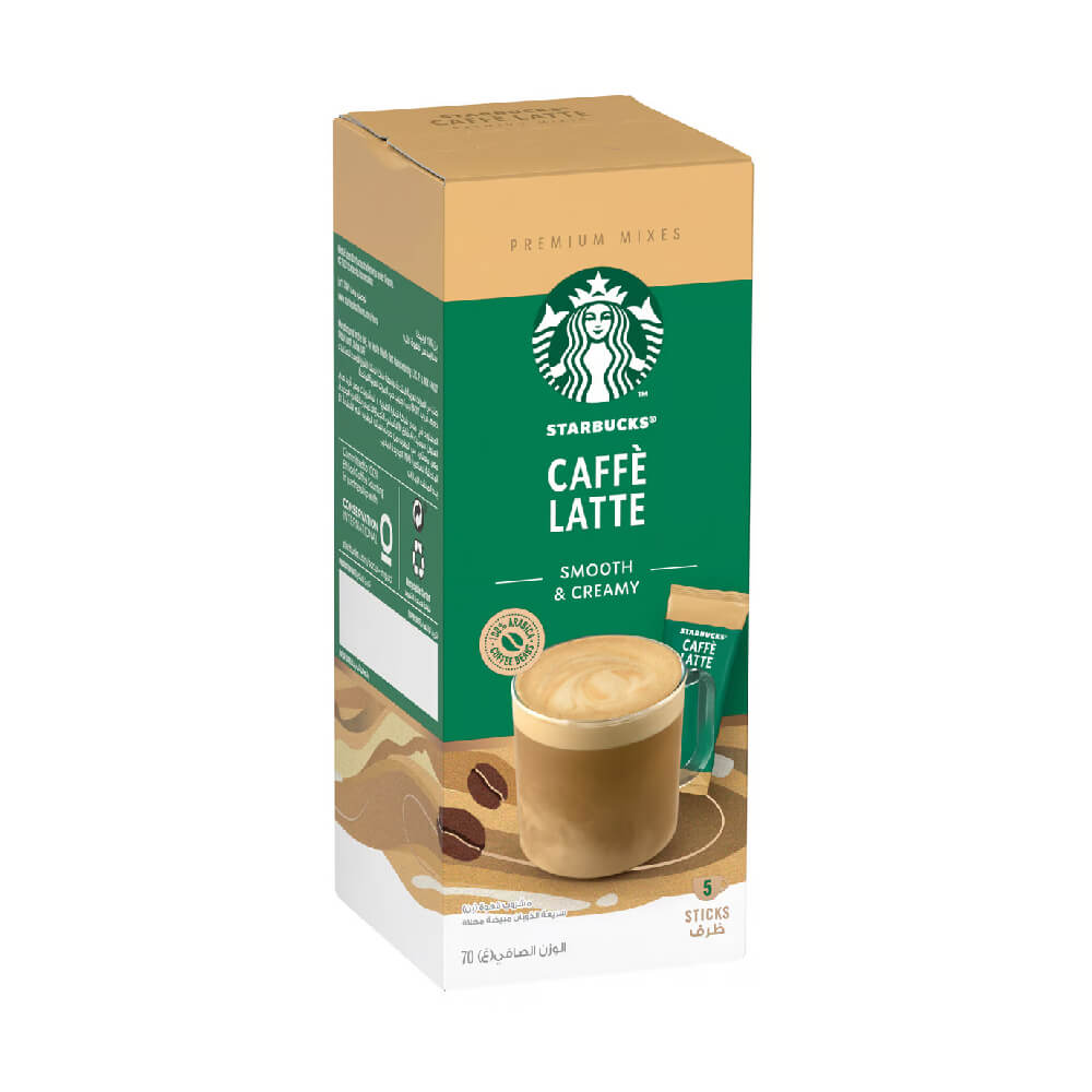 Starbucks Caffe Latte Smooth & Creamy Instant Coffee Mix 5x14gm