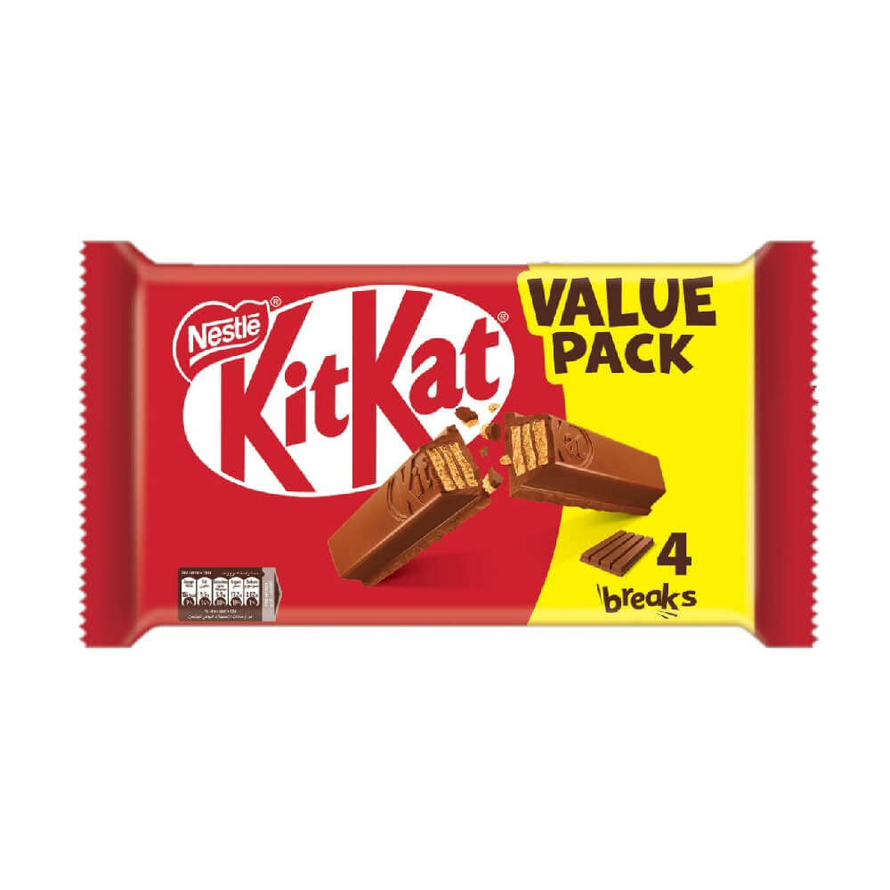 KitKat 4 Fingers Chocolate Wafer Bar 4x36.5gm Value Pack