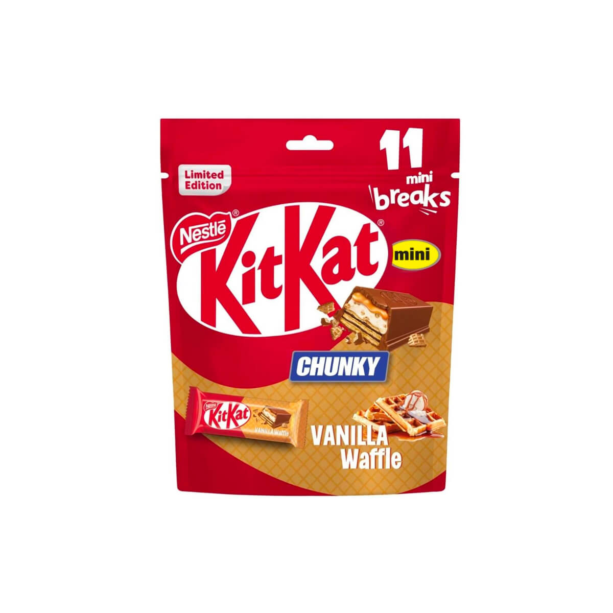 Kitkat Mini Chunky Vanilla Waffle Chcoclate Wafer 195.8g