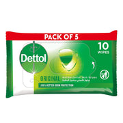 Dettol Anti Bacterial Wipes Fresh 5x10s