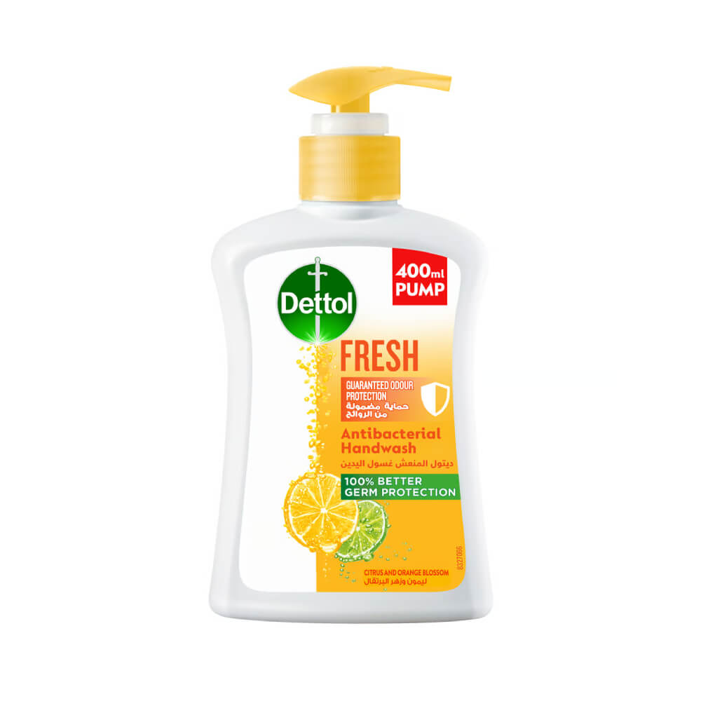 Dettol Fresh Anti-Bacterial Citrus & Orange Blossom Liquid Hand Wash 400ml