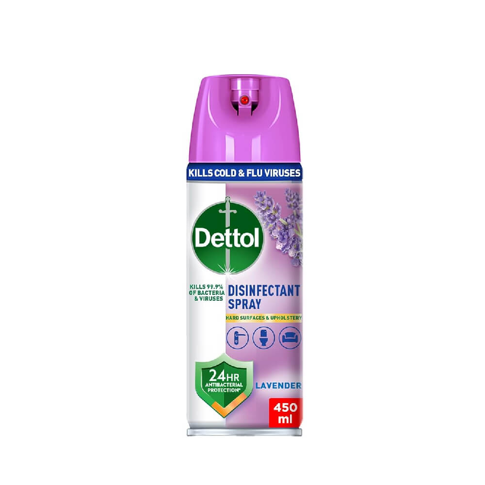 Dettol Anti Bacterial Disinfectant Spray Lvndr 450ml