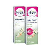 Veet Hair Removal Cream Dry Skin 100mlx2 @ 20% Off