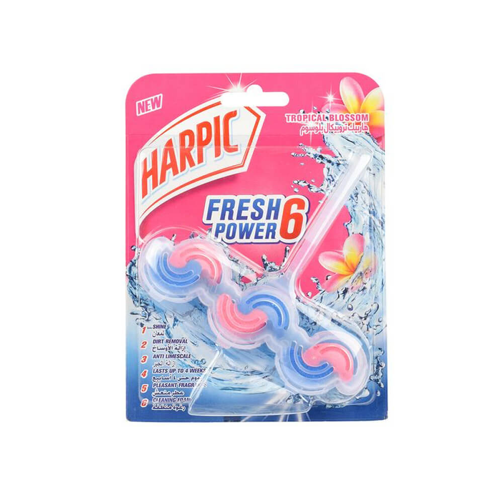 Harpic Toliet Block Fresh Power 6 Trpcl Blossom 39G