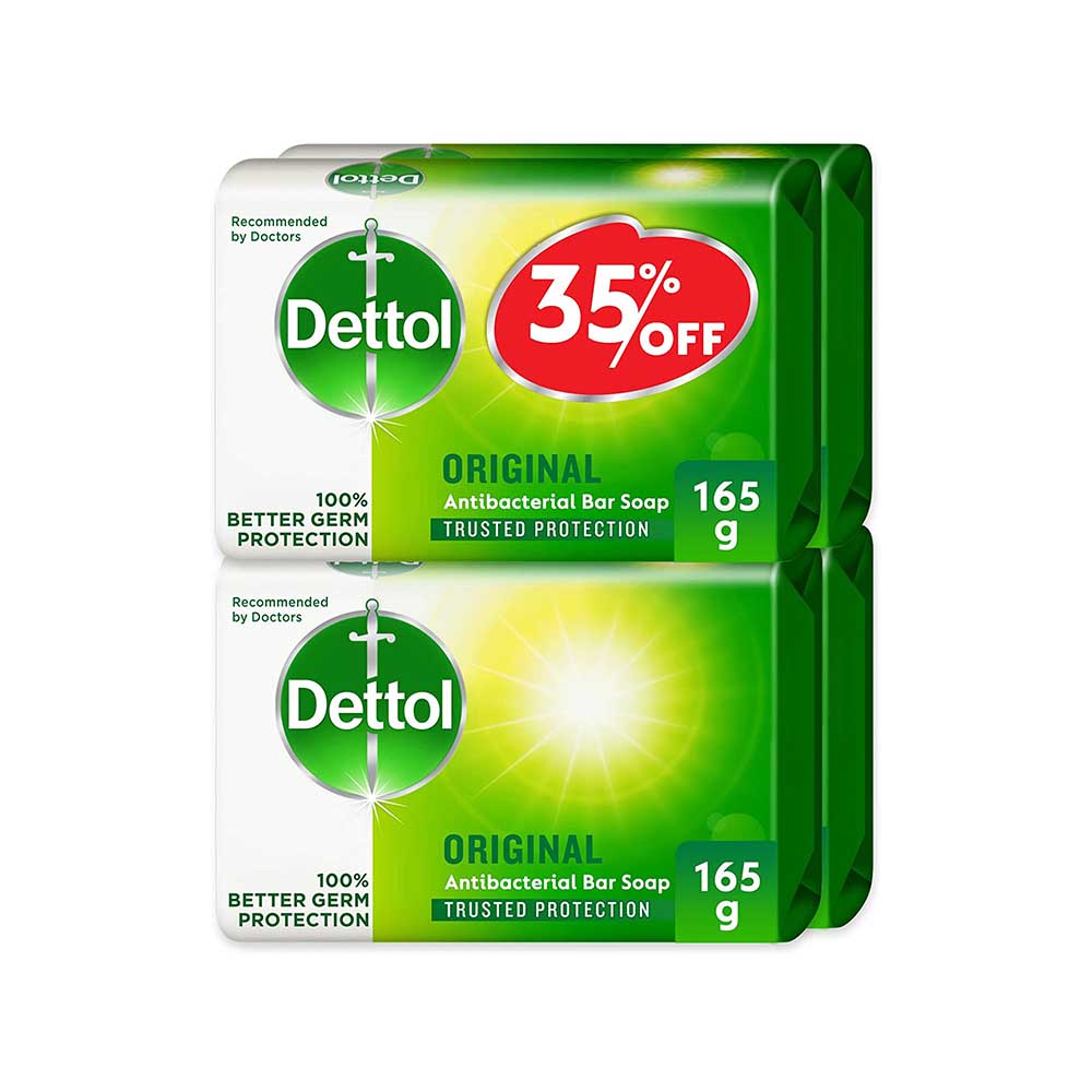 Dettol Bar Soap Original @35% Off 120Gx4
