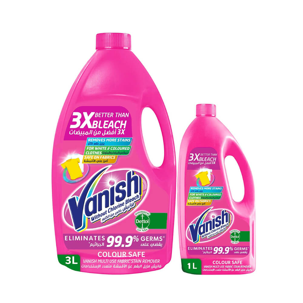 Vanish Pink Liquid 3L + 1L Pink Free