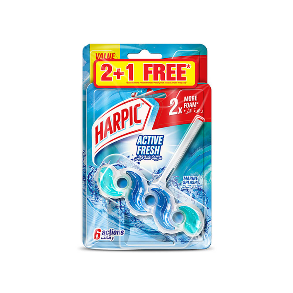 Harpic Toilet Block Marine Splash 3x35G