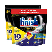 Finish Quantum Powerball Ultimate Lemon Sparkle Dishwasher Tablets 10S 1+1 Free