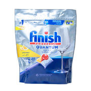 Finish Powerball Quantum All in 1 Lemon Sparkle Dishwasher Tablets 40s