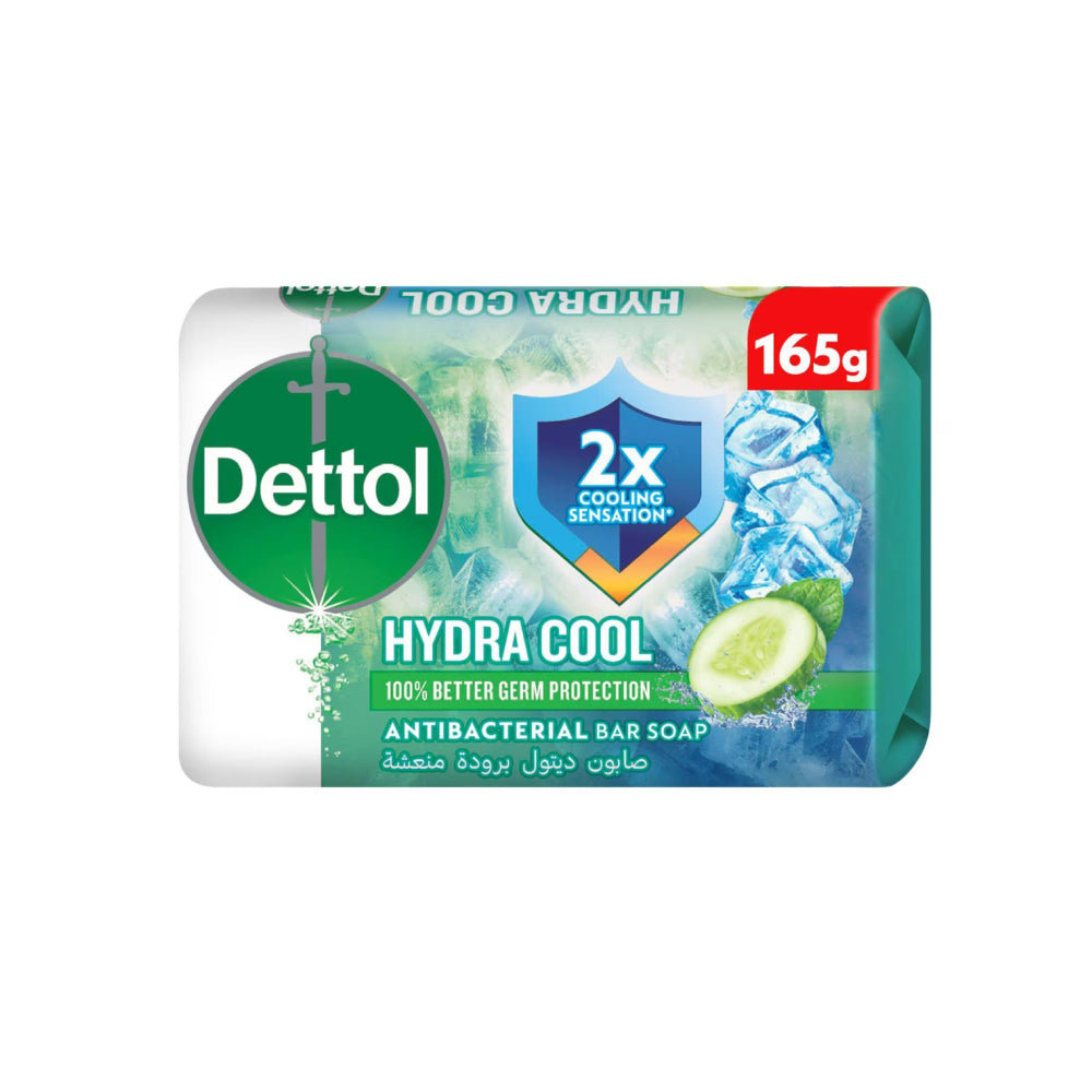 Dettol Hydra Cool Anti- Bacterial Bar Soap Cucumber 165gm