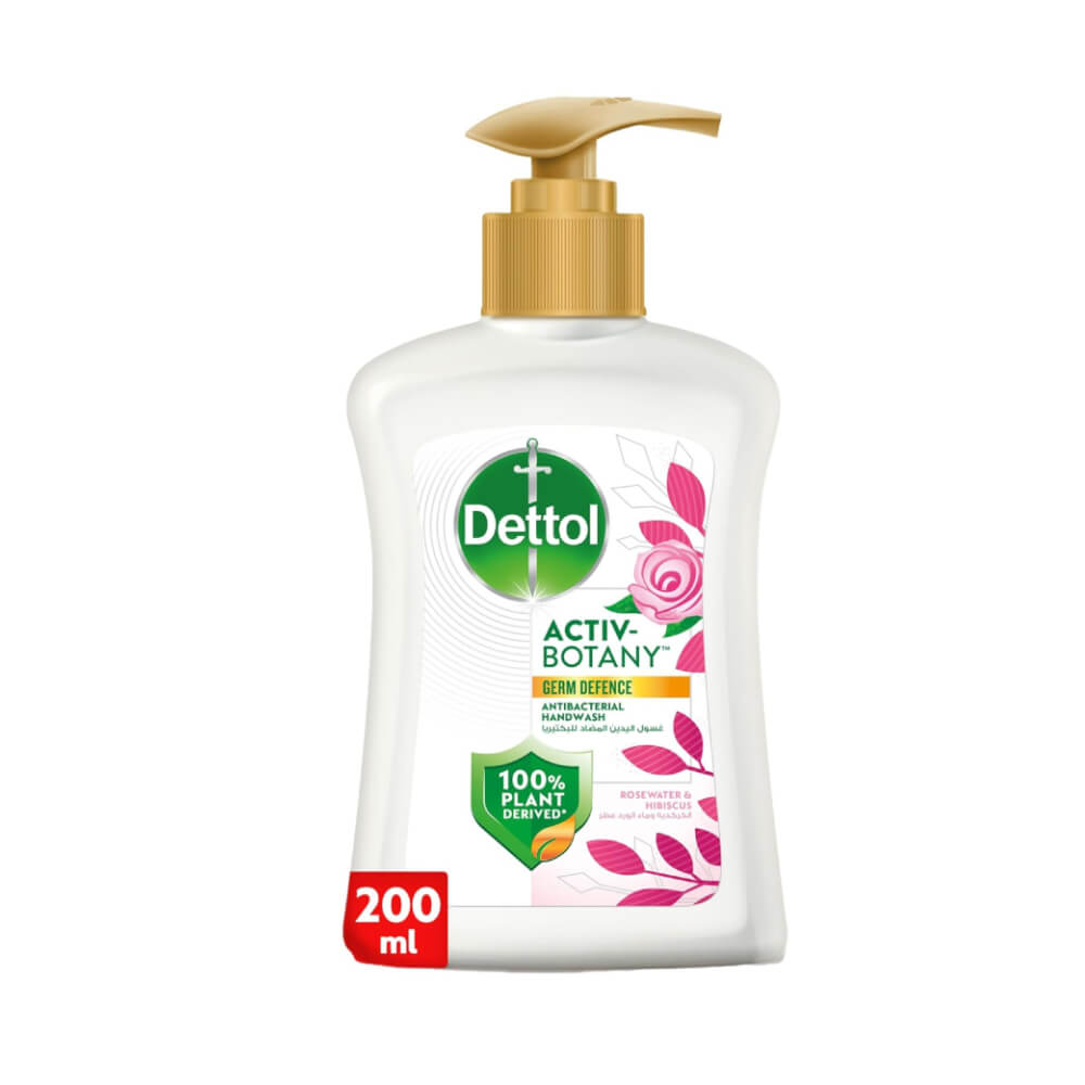 Dettol Activ Botany Antibacterial Hibiscus & Rose Water Hand Wash 200ml